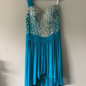 Gorgeous beaded high- low dress!